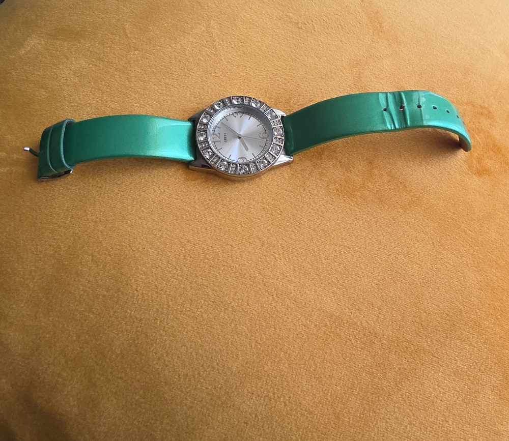 Guess Green Watch with Silver Accents